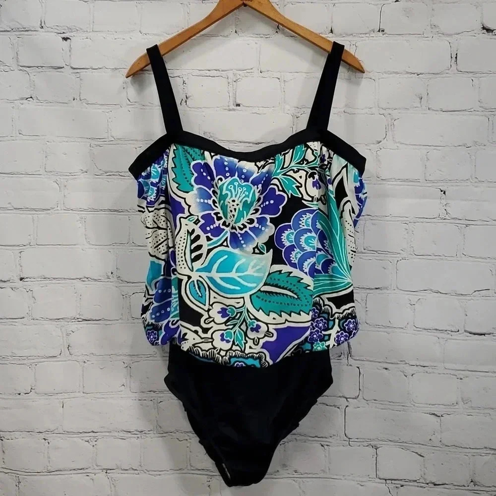 Maxine of Hollywood One Piece Swim Suit Size 20W